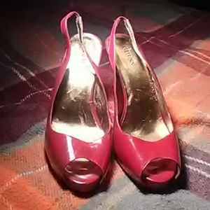Guess red heels